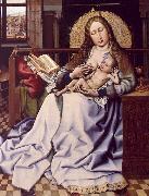 Robert Campin The Virgin and the Child Before a Fire Screen oil painting on canvas
